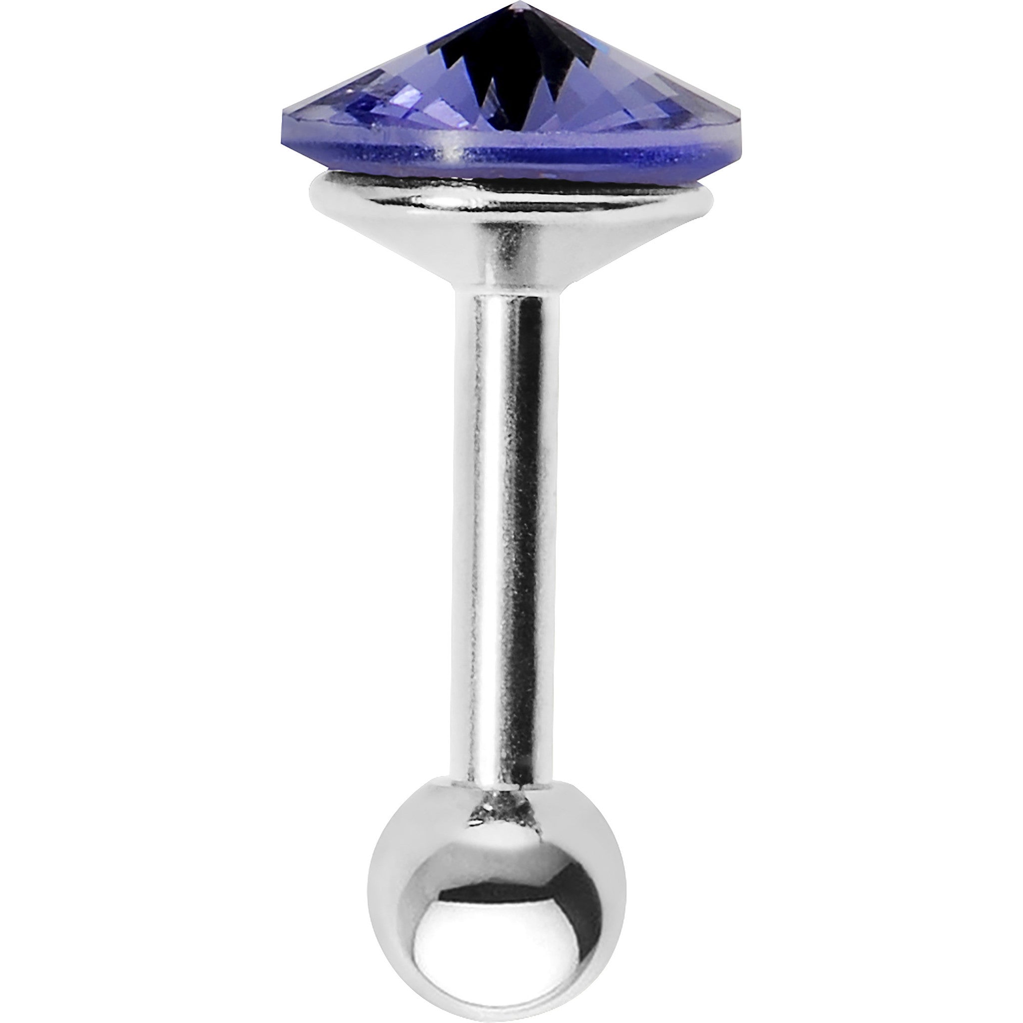 Tanzanite 5mm Gem Cartilage Tragus Earring