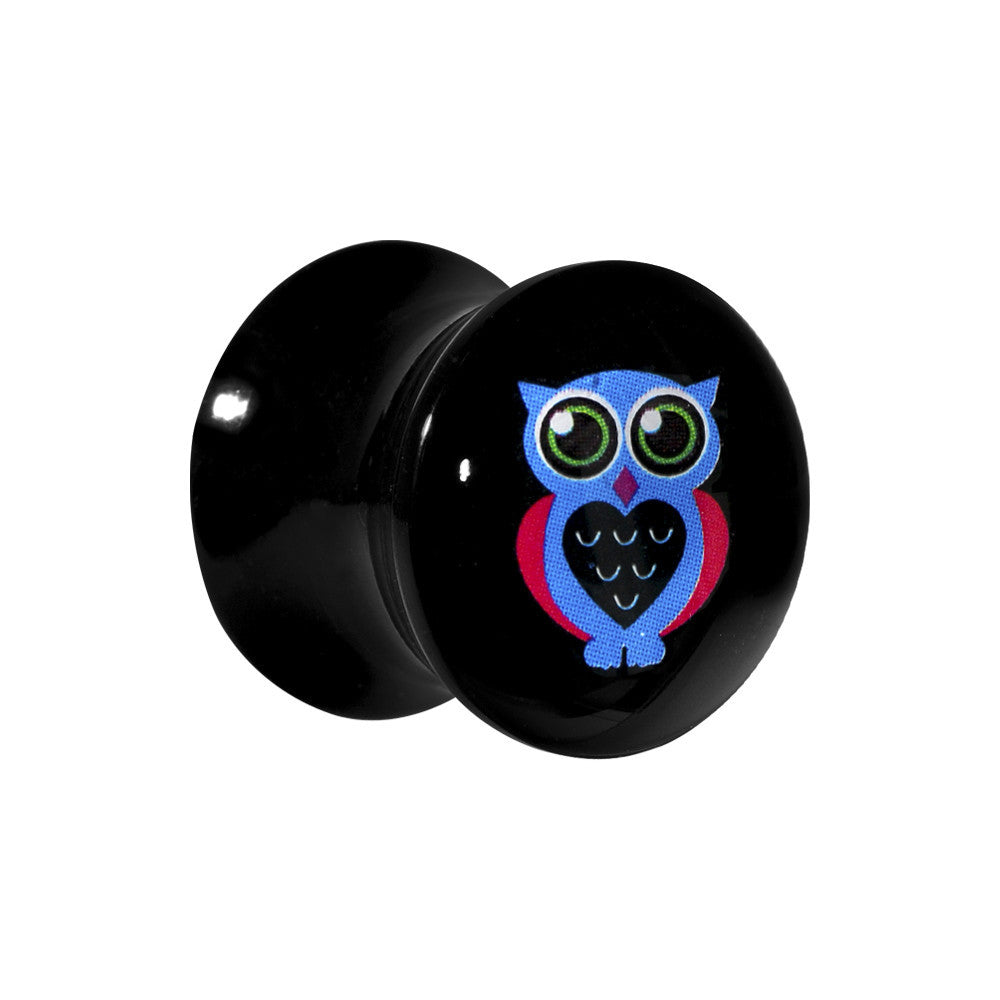 9/16 Acrylic Heart Owl Saddle Plug