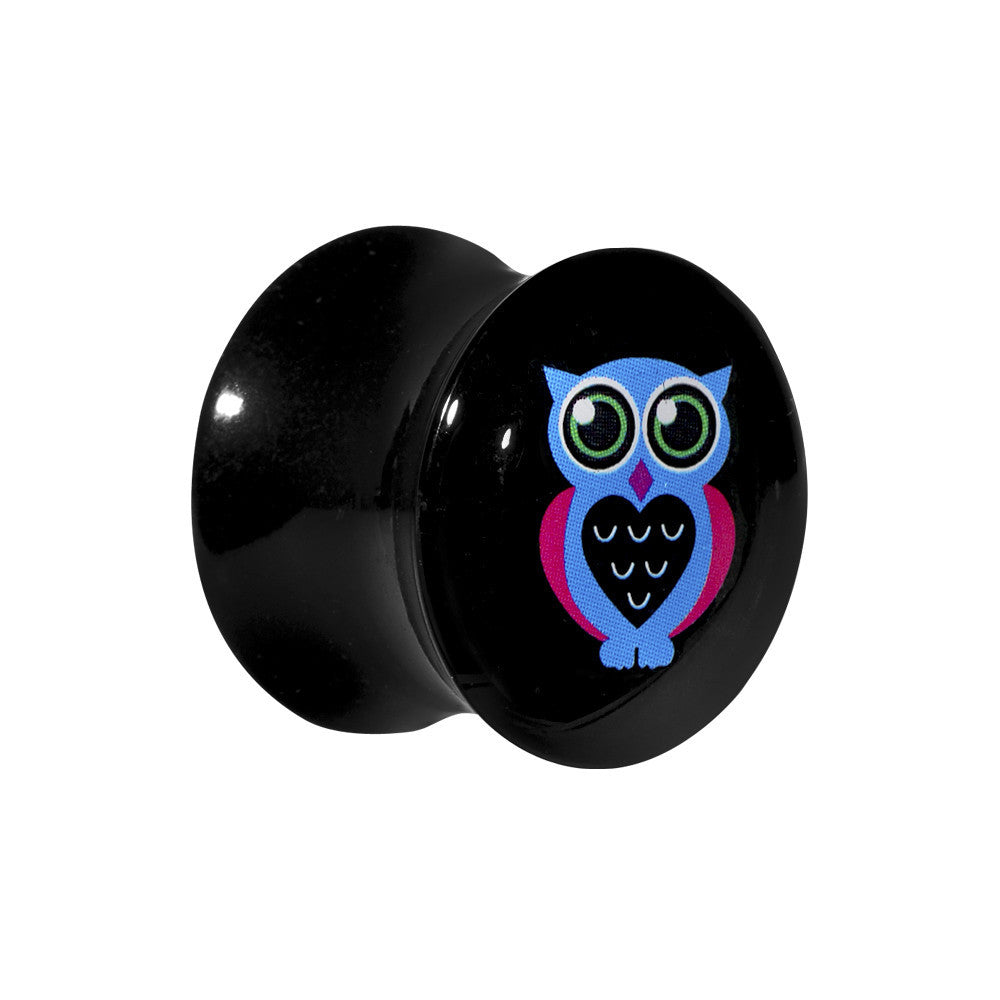 5/8 Acrylic Heart Owl Saddle Plug