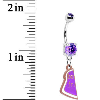 Peanut Butter and Jelly Best Friends Belly Ring Set