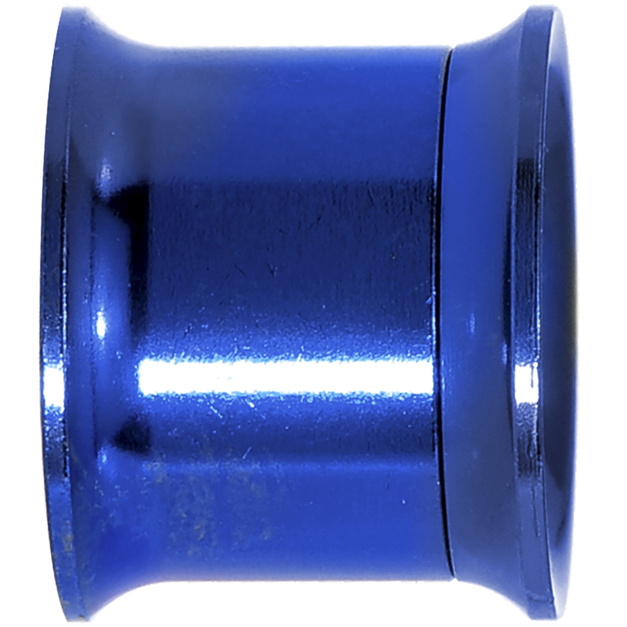 13mm Royal Blue Anodized Titanium Screw Fit Tunnel