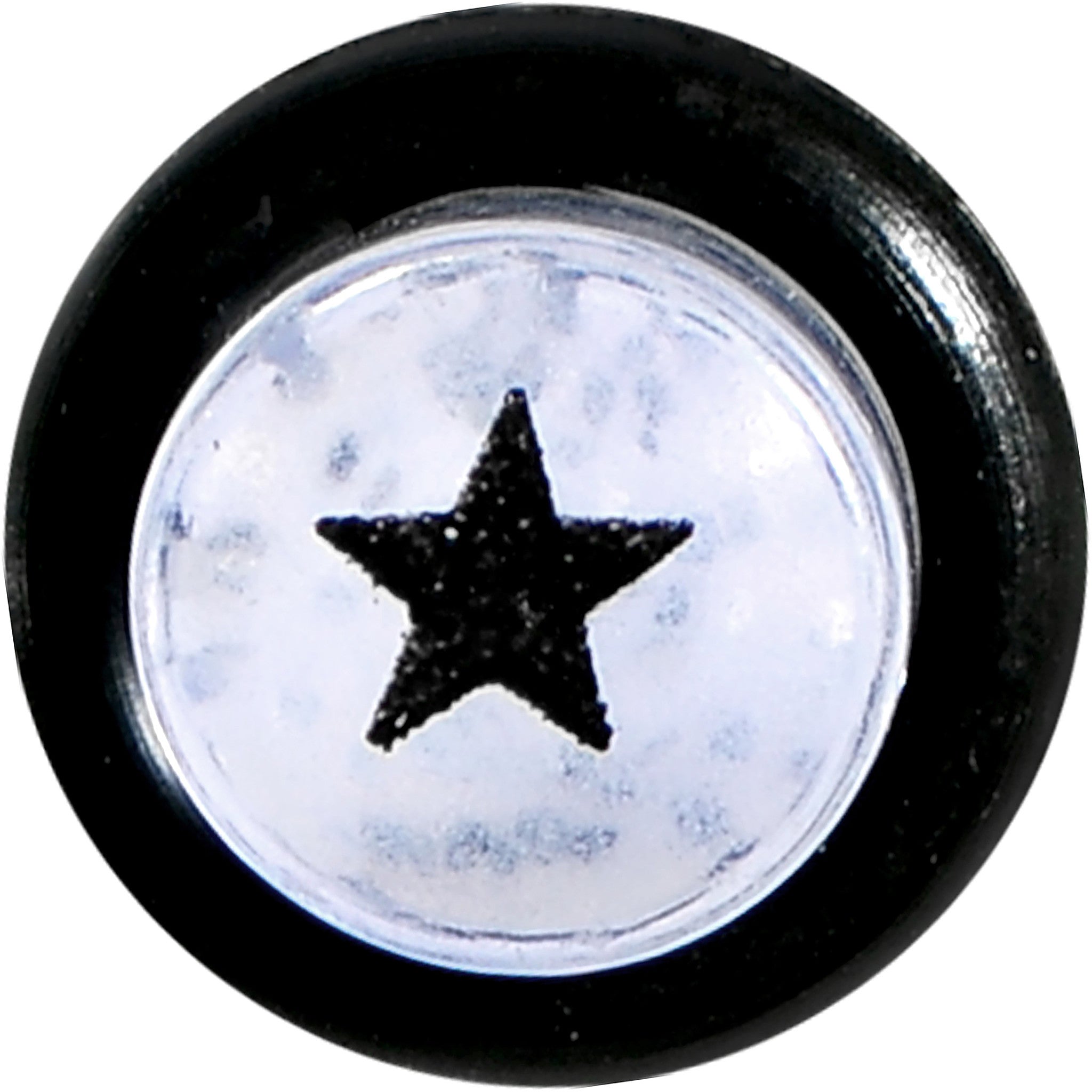 2G Clear Acrylic Glitter Black Star Confetti Taper