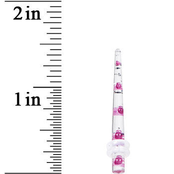 8G Clear Acrylic Glitter Purple Skull Confetti Taper