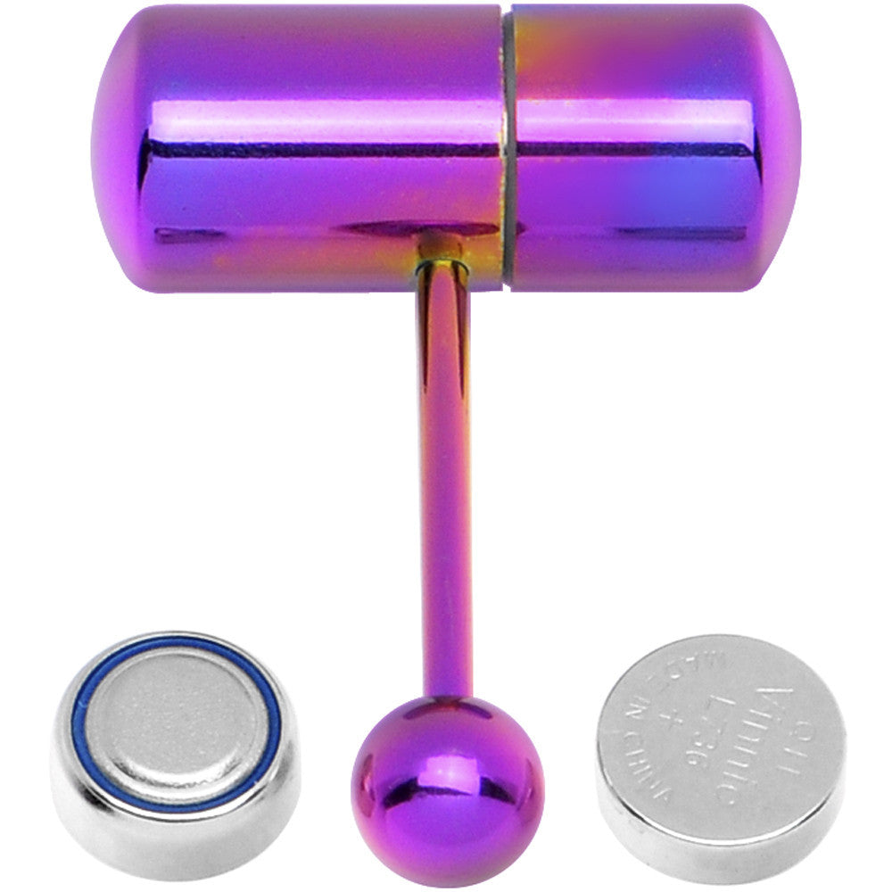 Purple Titanium LIX Vibrator Tongue Ring Purple Titanium LIX Vibrator Tongue Ring