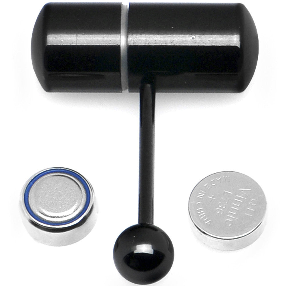 Black Titanium LIX Vibrator Tongue Ring Black Titanium LIX Vibrator Tongue Ring