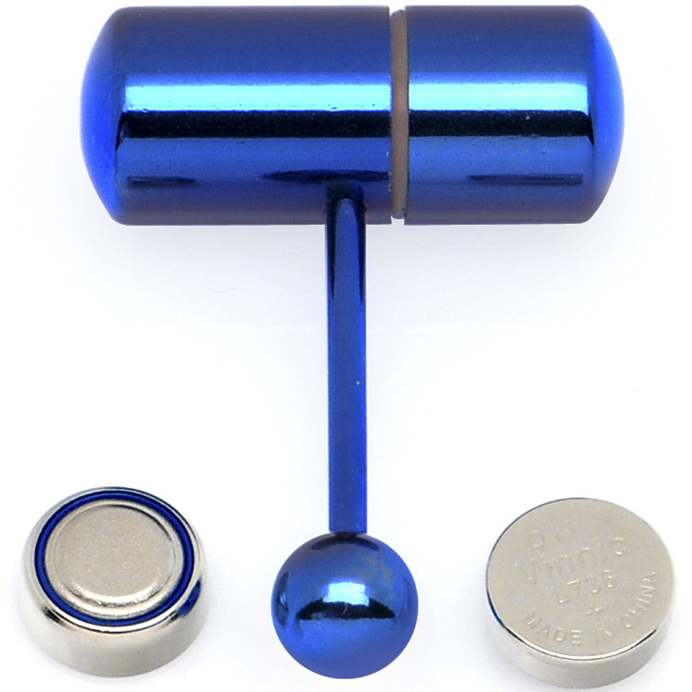 Blue Titanium LIX Vibrator Tongue Ring Blue Titanium LIX Vibrator Tongue Ring