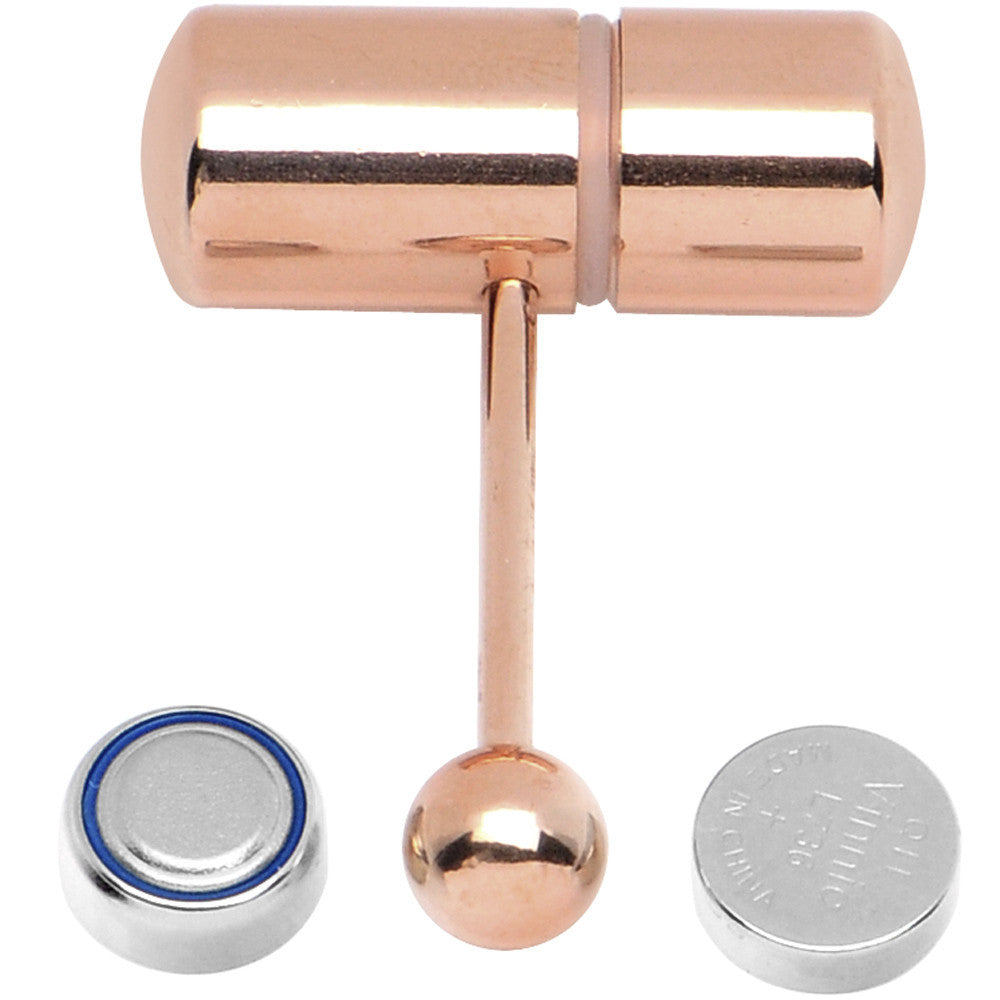 Rose Gold Titanium LIX Vibrator Tongue Ring
