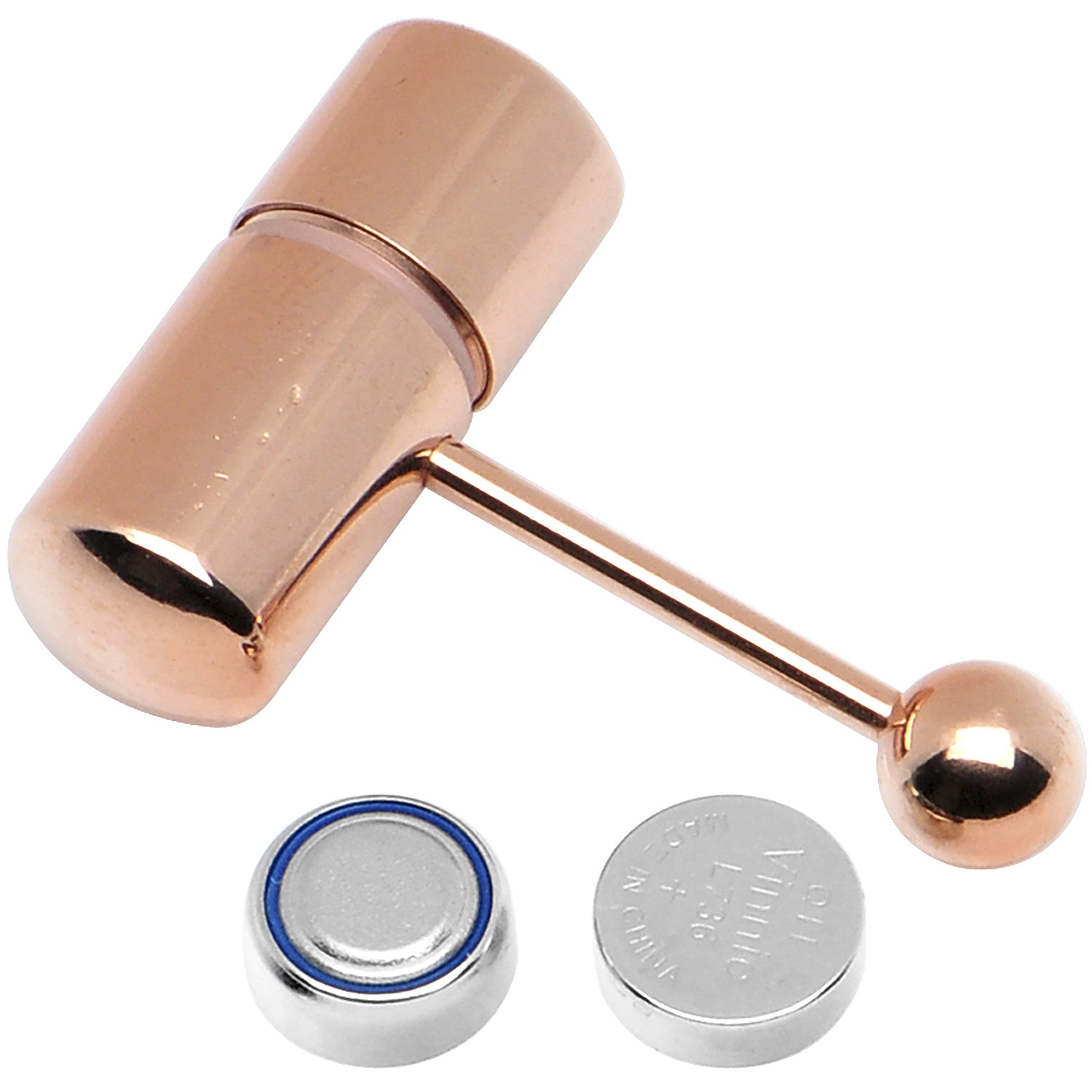 Rose Gold Titanium LIX Vibrator Tongue Ring