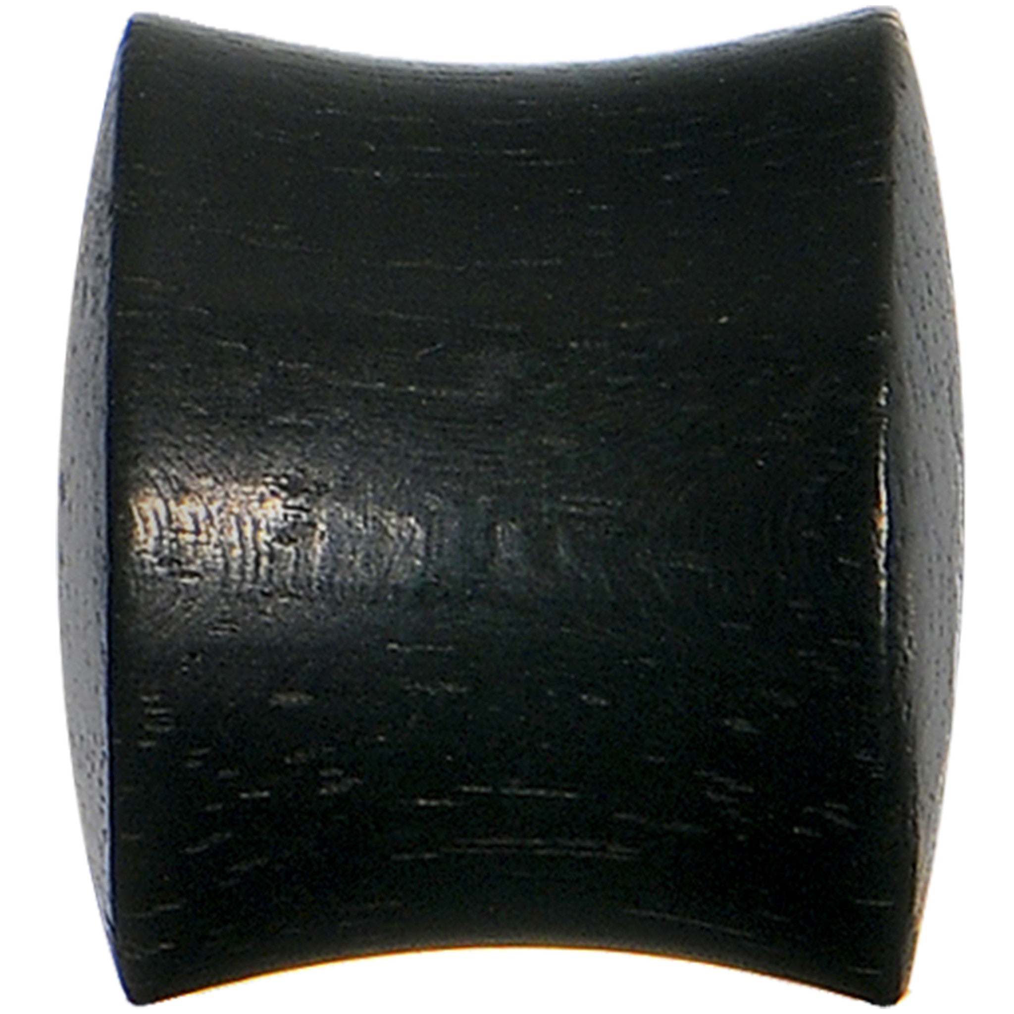 1/2 Solid Organic Black Areng Wood Saddle Plug Set