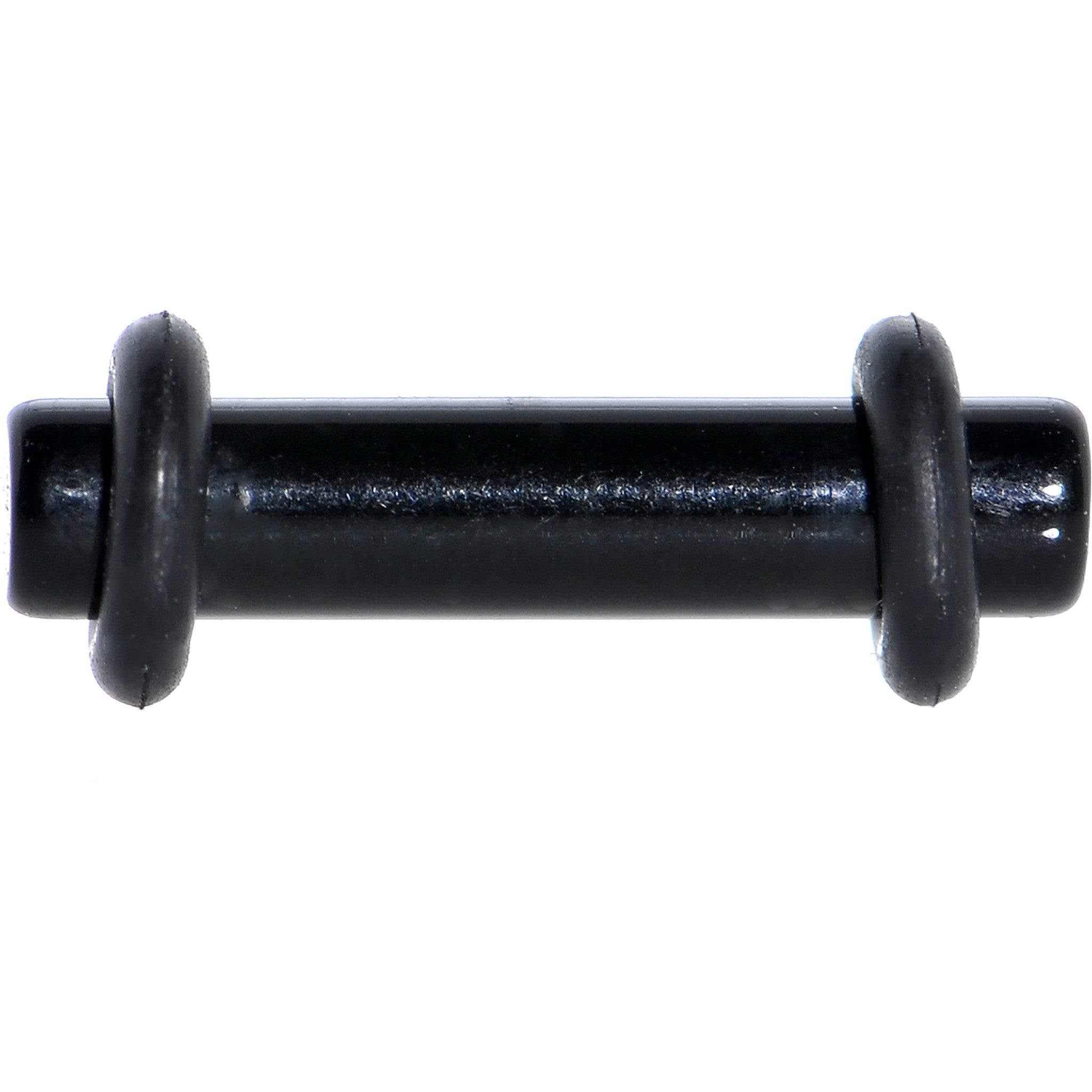 10G Ebony Black Acrylic Plug