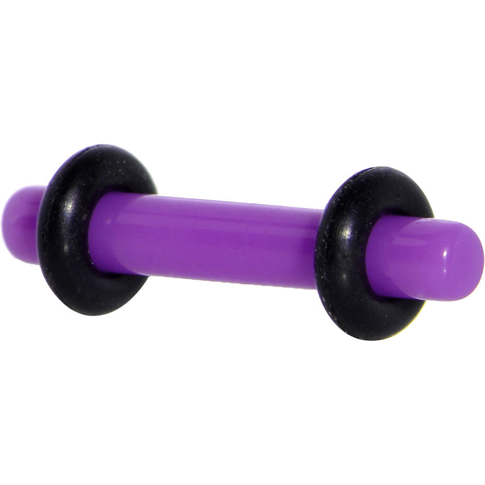 14G Regal Purple Acrylic Plug