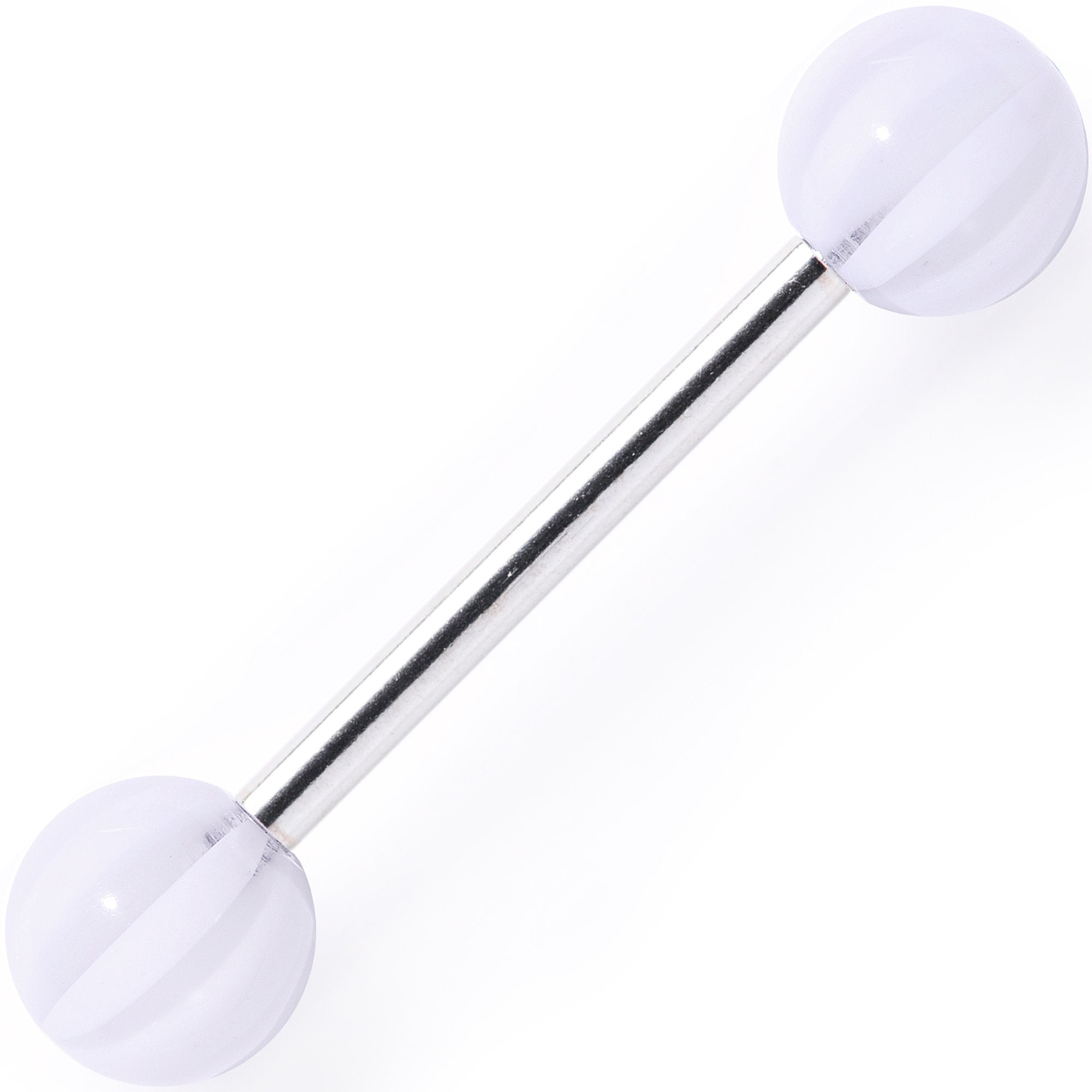 Acrylic Arctic Blast Beach Ball Barbell Tongue Ring