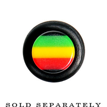 2G Acrylic Rasta Stripes Straight Taper