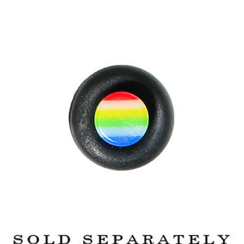 8G Acrylic Retro Rainbow Straight Taper