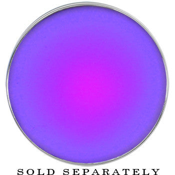 5/8 Stainless Steel Purple LED Light Up Screw Fit Plug