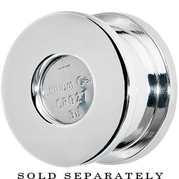 5/8 Stainless Steel Purple LED Light Up Screw Fit Plug