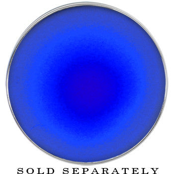 5/8 Stainless Steel Blue LED Light Up Screw Fit Plug