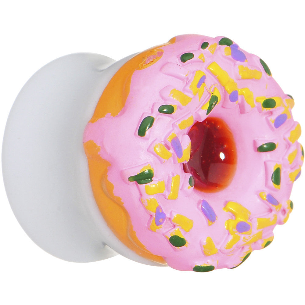 18mm Pink Frosted Doughnut Saddle Plug