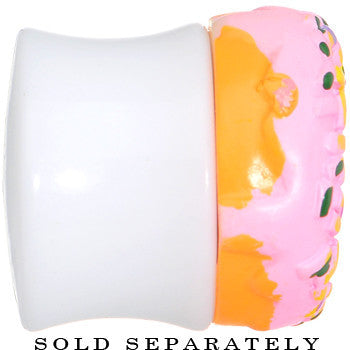 18mm Pink Frosted Doughnut Saddle Plug