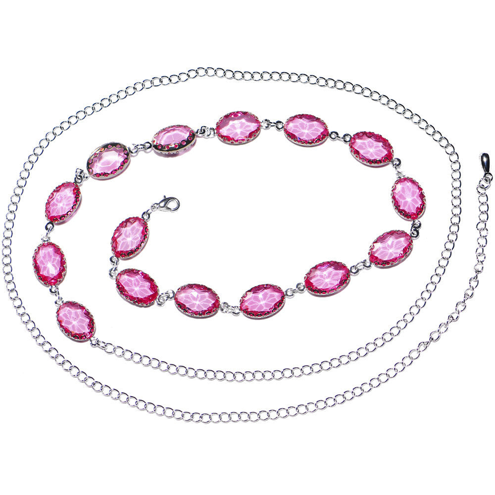 Aphrodite Amore Pink Gem Adjustable Belly Chain