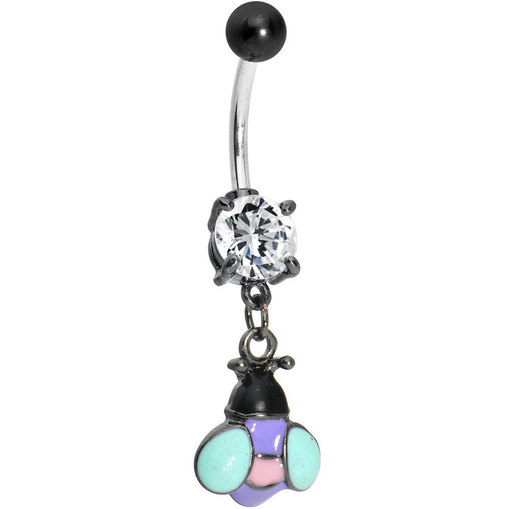 Pretty Pastel Bumblebee Belly Ring