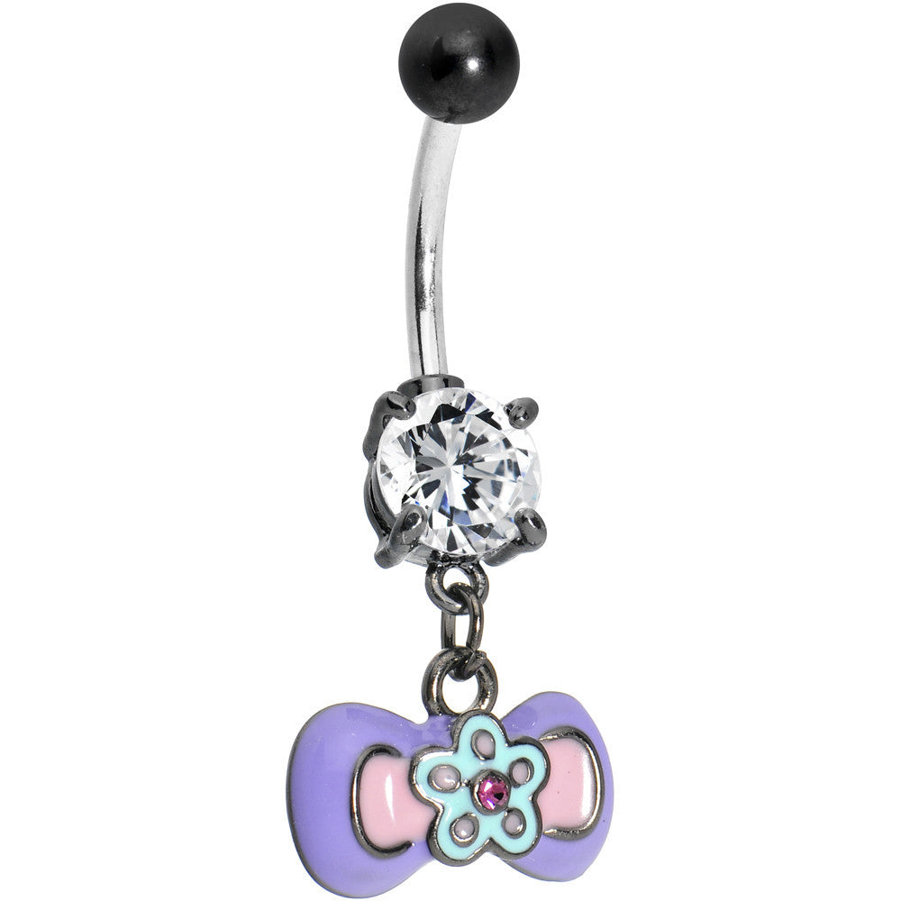 Pretty Pastel Bowtie Belly Ring