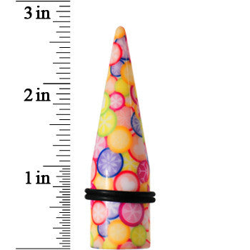 18mm Groovy Retro Flower Acrylic Taper