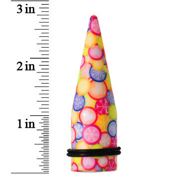 20mm Groovy Retro Flower Acrylic Taper