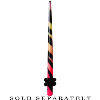 12G Multi Color Animal Logo Acrylic Ear Taper