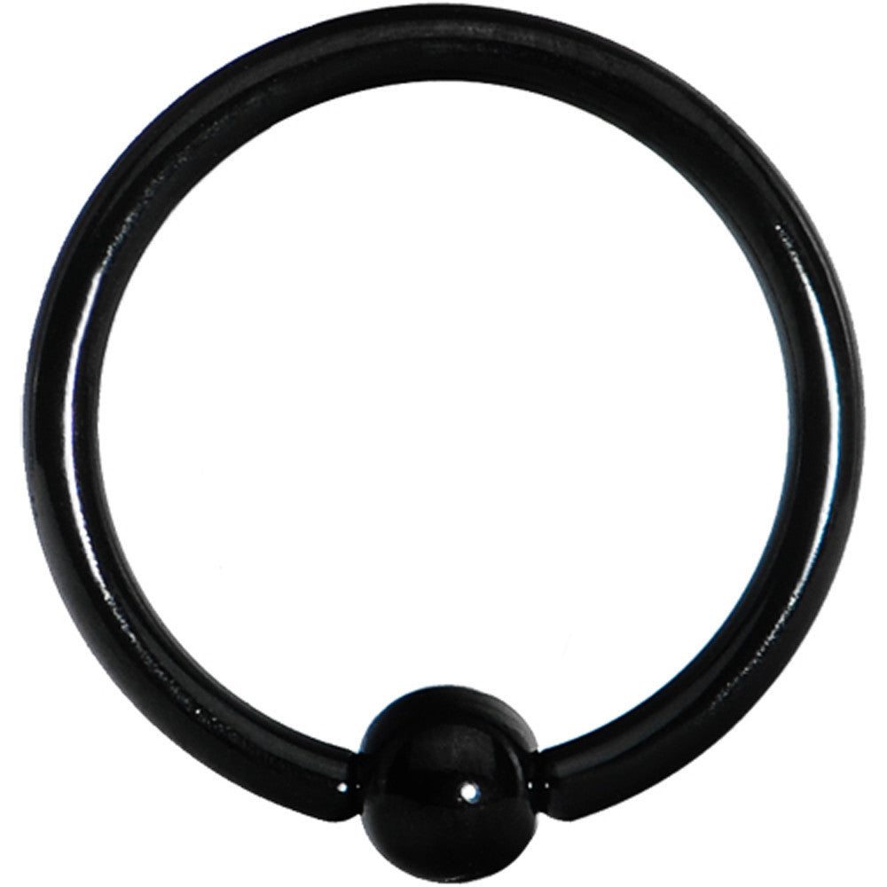 16 Gauge 3/8 3mm Black Titanium BCR Captive Ring