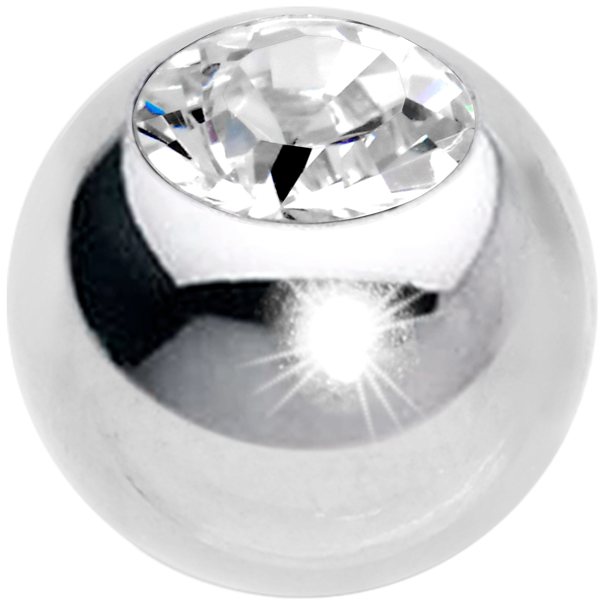 3mm Stainless Steel Clear Gem Replacement Ball