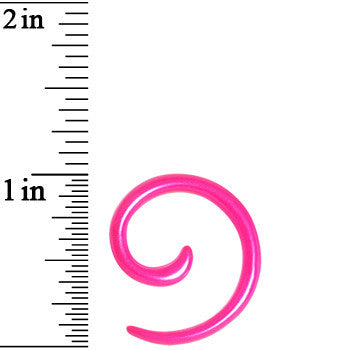 8G Hyacinth Pink Metallic Pearl Acrylic Spiral Taper