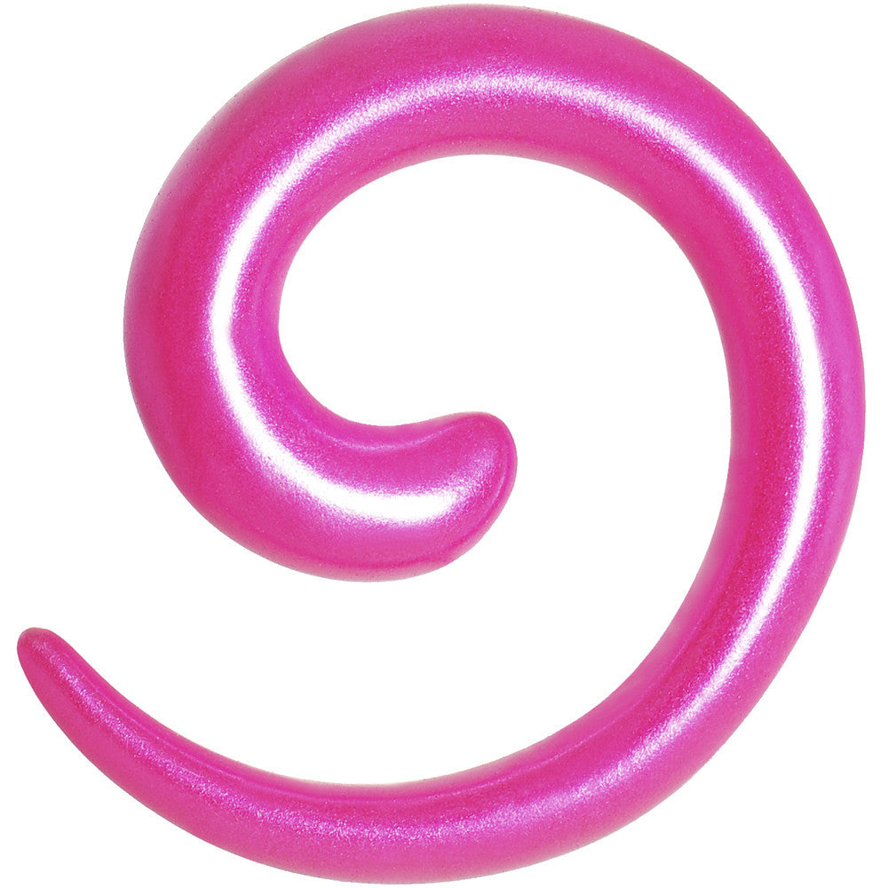 2G Hyacinth Pink Metallic Pearl Acrylic Spiral Taper