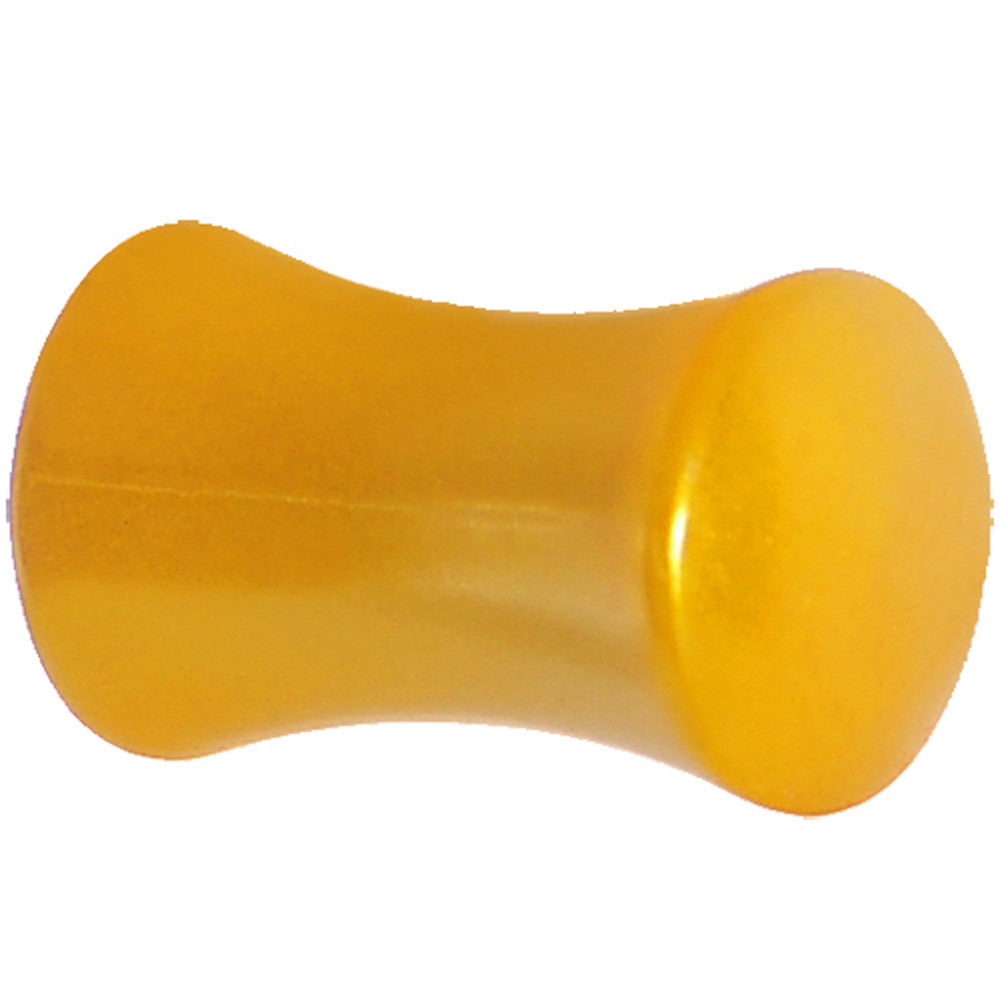 2G Honey Yellow Metallic Pearl Acrylic Saddle Plug