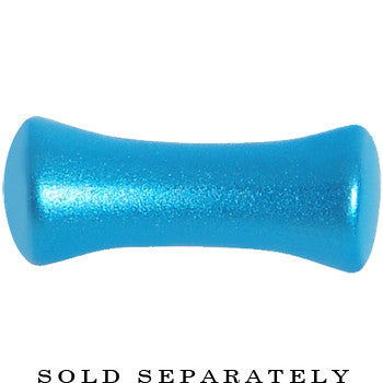 6G Azure Blue Metallic Pearl Acrylic Saddle Plug