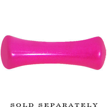 8G Hyacinth Pink Metallic Pearl Acrylic Saddle Plug