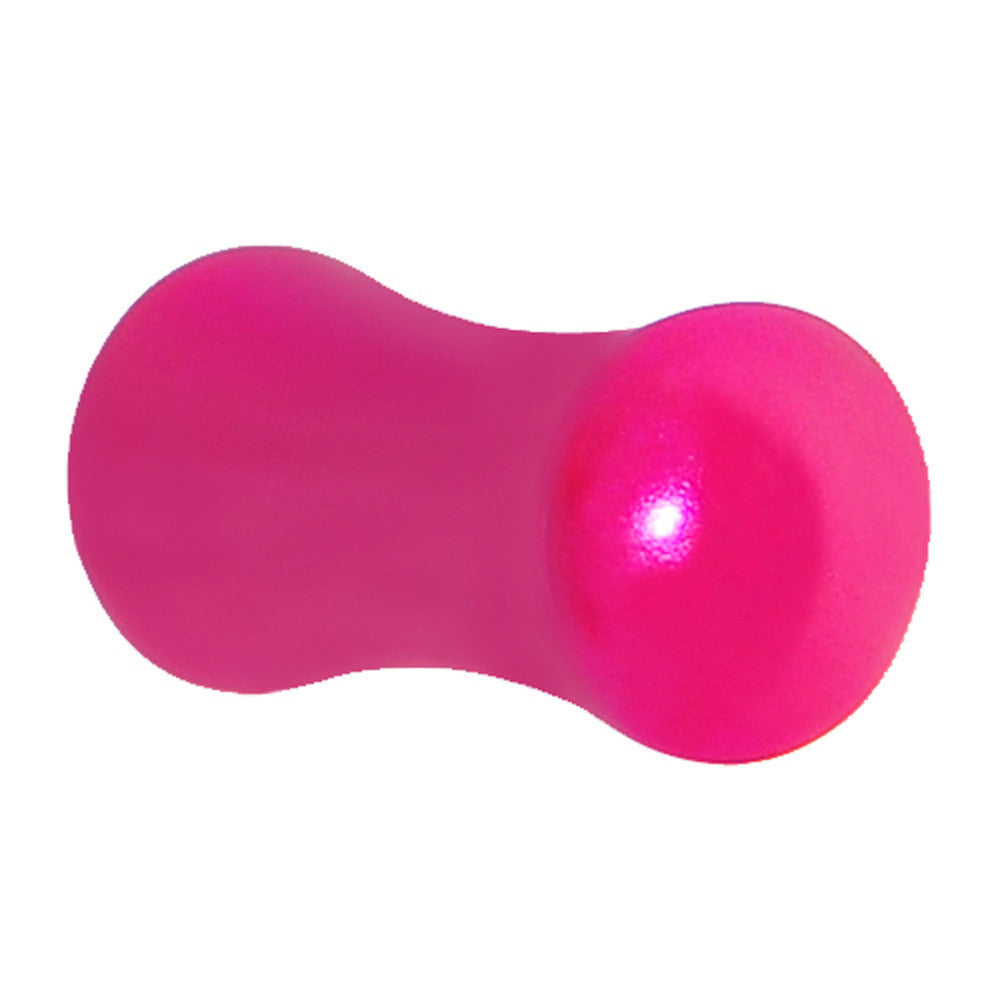 4G Hyacinth Pink Metallic Pearl Acrylic Saddle Plug