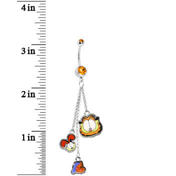 Licensed Odie and Pooky Garfield Belly Ring