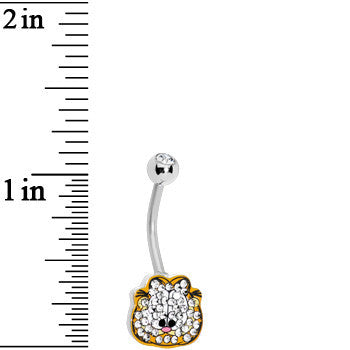 Sparkling Gem Garfield Belly Ring