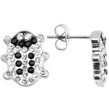 Clear Ferido Crystal Snuggle Bug Stud Earrings