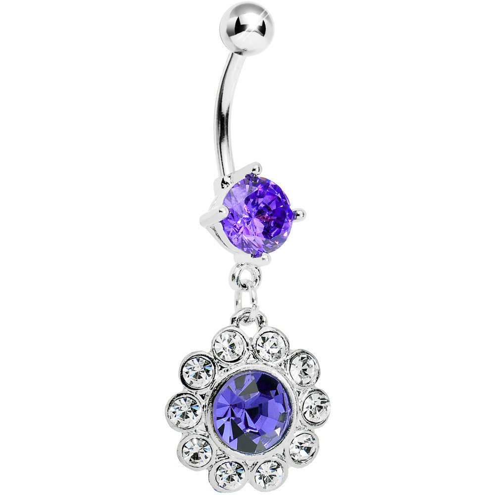 Violet Gem Pretty Princess Circle Belly Ring