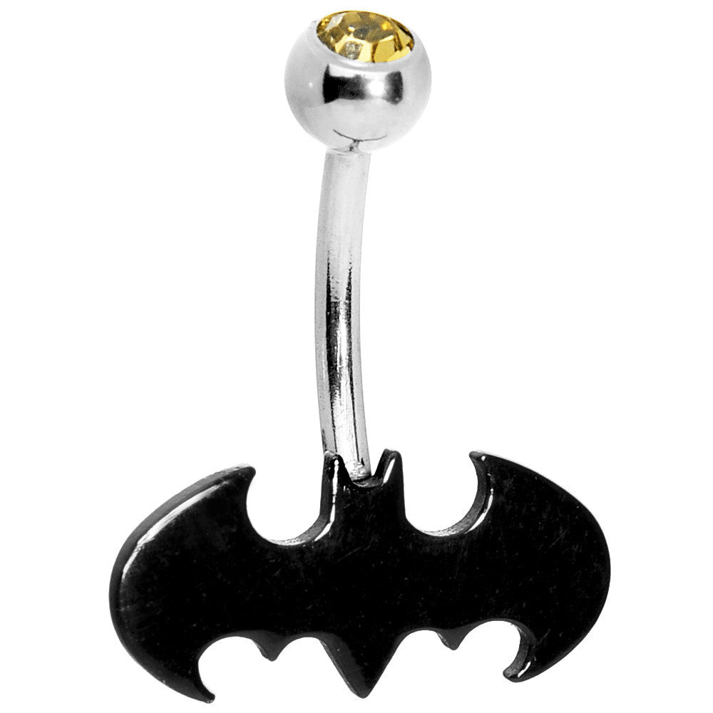 Stainless Steel Batman Belly Ring