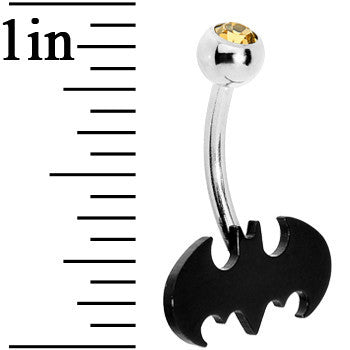 Stainless Steel Batman Belly Ring