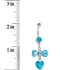 Heavenly Flight Blue Gem Belly Ring