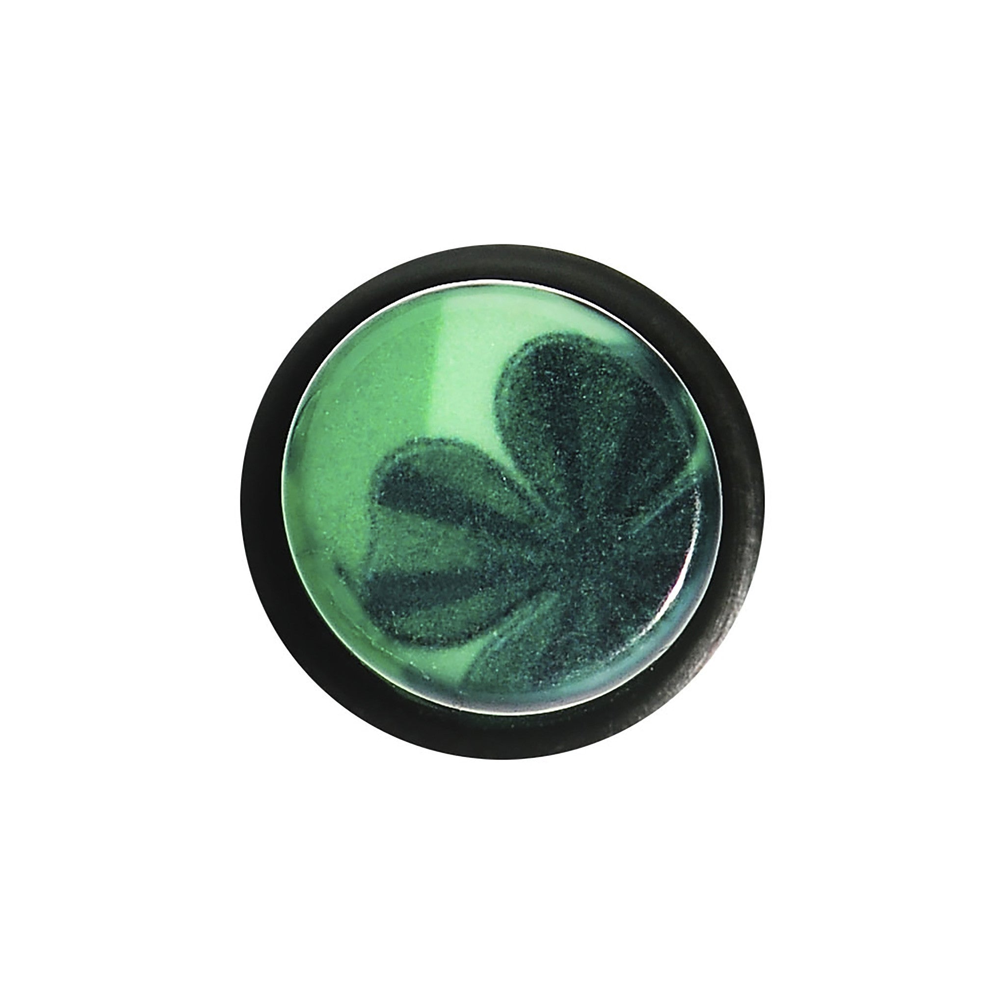 0G Green Acrylic Four Leaf Clover Field Taper