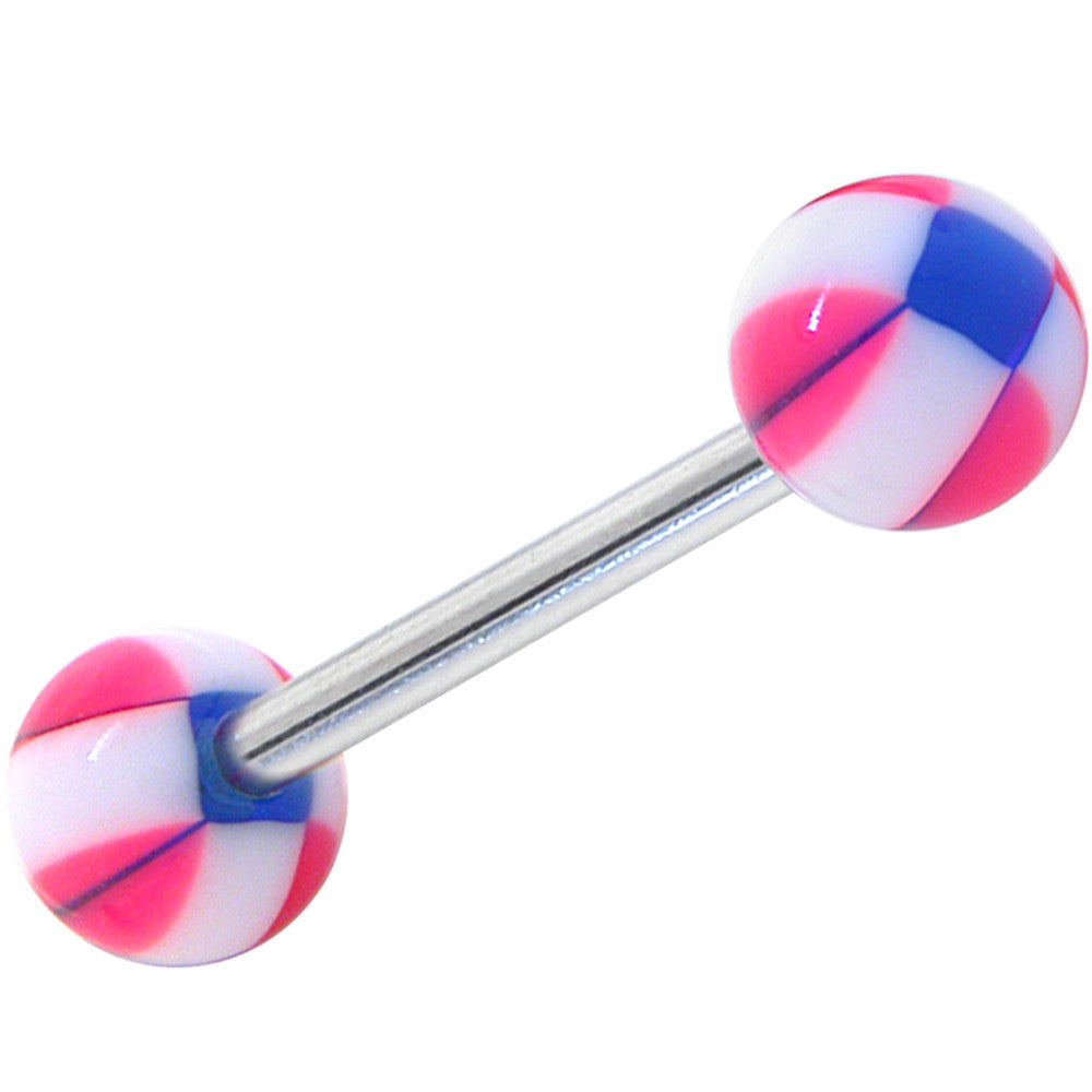 Pink INTERSECTION Barbell Tongue Ring