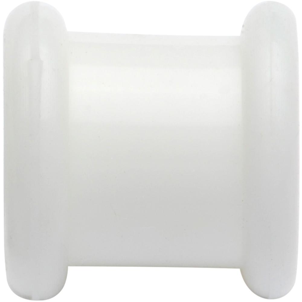 0G White Double Flare Flexible Tunnel Set