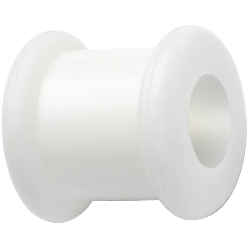 0G White Double Flare Flexible Tunnel Set