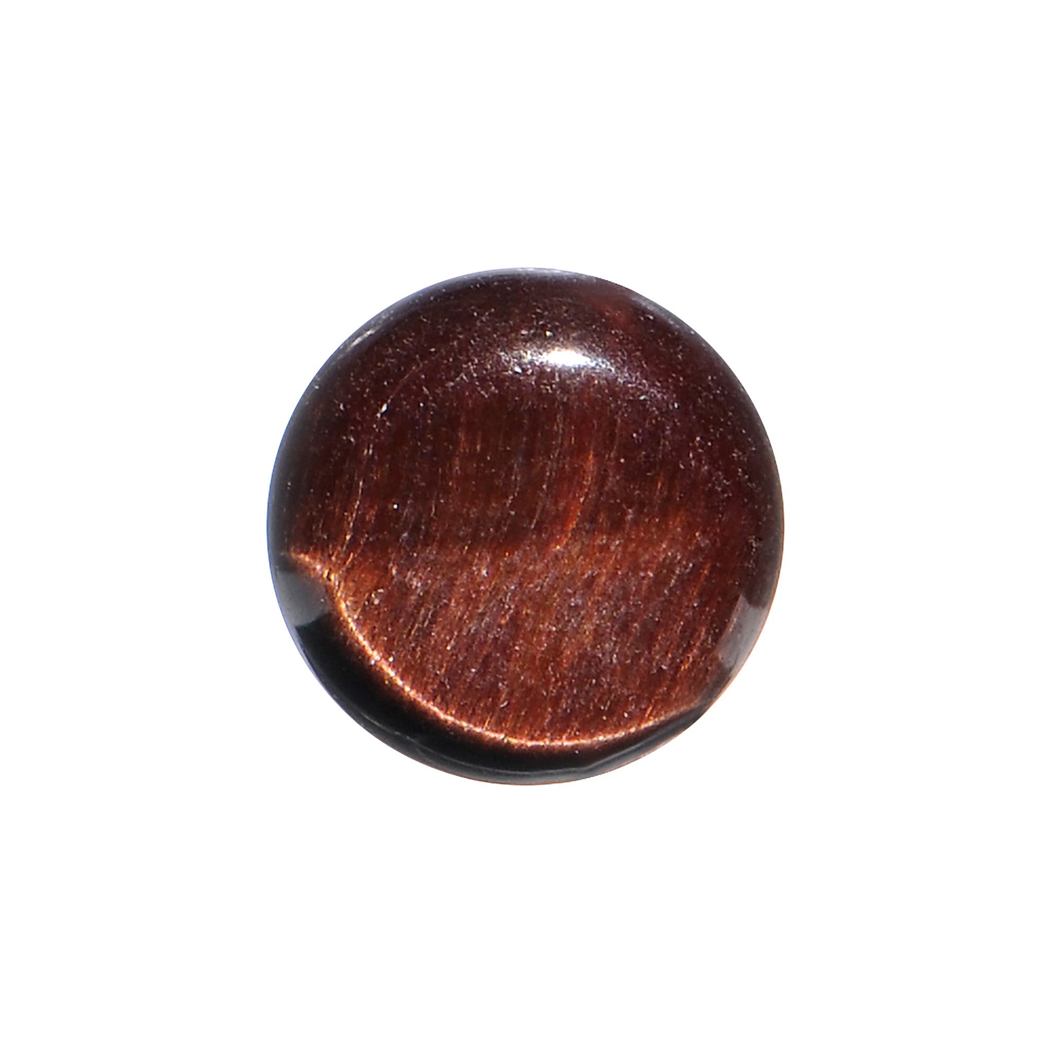 4G Red Tiger Eye Natural Stone Plug
