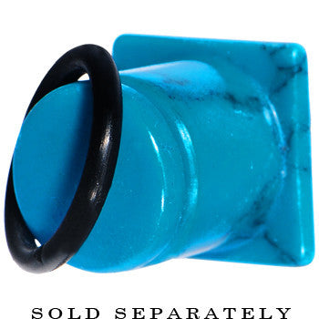 4G Turquoise Semi Precious Stone Pyramid Top Plug